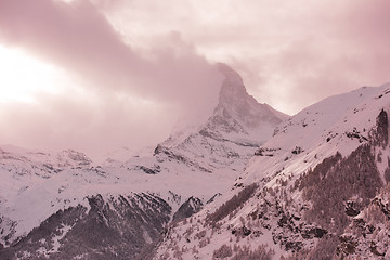 Image showing mountain matterhorn zermatt switzerland