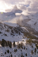 Image showing mountain matterhorn zermatt switzerland