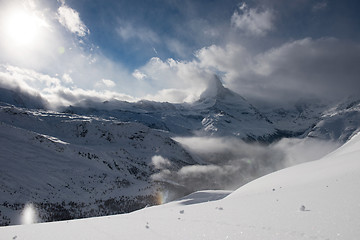 Image showing mountain matterhorn zermatt switzerland