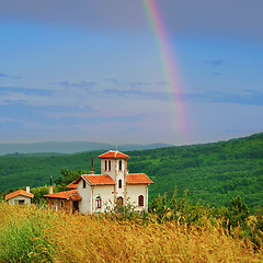 Image showing Chapel on the Hillside