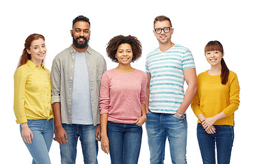 Image showing international group of happy smiling people