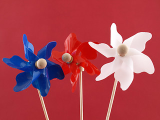 Image showing Patriotic Pinwheels