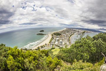 Image showing Bay Of Plenty view from Mount Maunganui