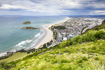 Image showing Bay Of Plenty view from Mount Maunganui