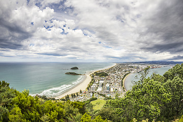 Image showing Bay Of Plenty view from Mount Maunganui
