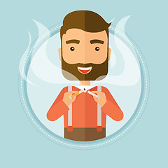 Image showing Man quit smoking vector illustration.