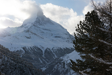 Image showing mountain matterhorn zermatt switzerland
