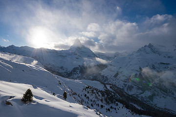 Image showing mountain matterhorn zermatt switzerland