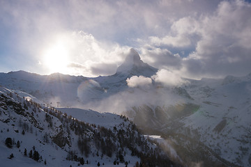 Image showing mountain matterhorn zermatt switzerland