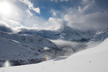 Image showing mountain matterhorn zermatt switzerland