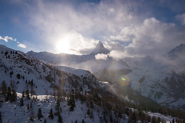 Image showing mountain matterhorn zermatt switzerland