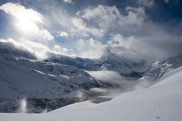 Image showing mountain matterhorn zermatt switzerland