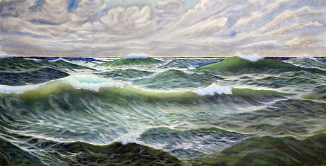 Image showing Wild Sea
