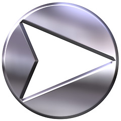 Image showing 3D Silver Framed Arrow