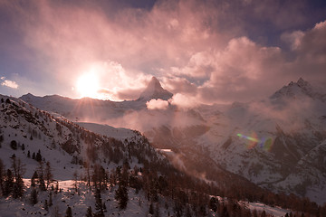 Image showing mountain matterhorn zermatt switzerland