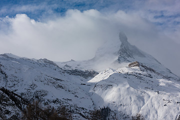 Image showing mountain matterhorn zermatt switzerland