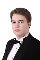 Image showing Young man in tuxedo