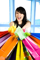 Image showing Shopping woman