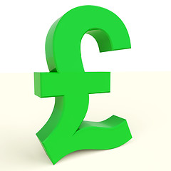 Image showing Pound Symbol For Money And Investment In England