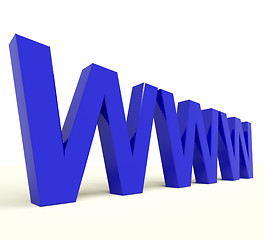 Image showing Www Word Showing Online Websites Or Internet