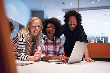 Image showing Multiethnic startup business team on meeting