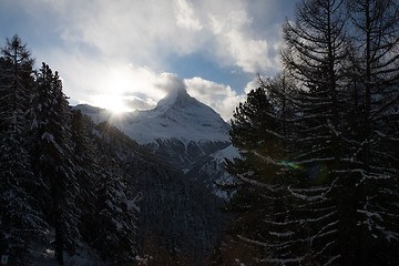 Image showing mountain matterhorn zermatt switzerland