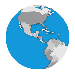 Image showing El Salvador on globe
