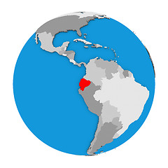 Image showing Ecuador on globe