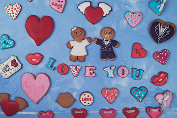 Image showing Gingerbreads for Valentines Day