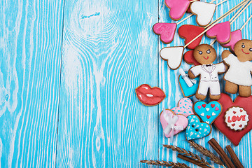 Image showing Gingerbreads for Valentines Day