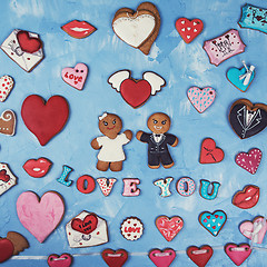 Image showing Gingerbreads for Valentines Day