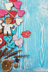 Image showing Gingerbreads for Valentines Day