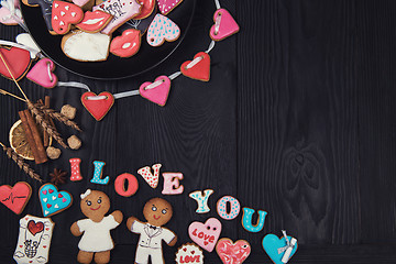 Image showing Gingerbreads for Valentines Day