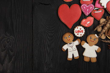 Image showing Gingerbreads for Valentines Day