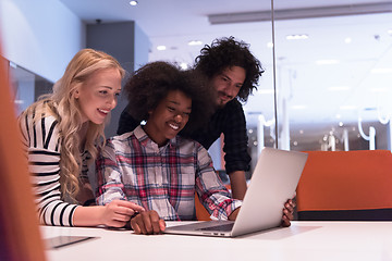 Image showing Multiethnic startup business team on meeting