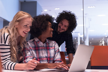 Image showing Multiethnic startup business team on meeting