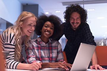 Image showing Multiethnic startup business team on meeting