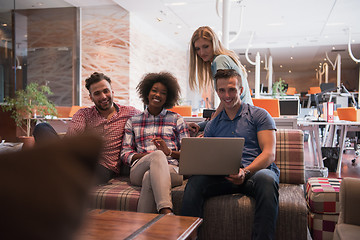 Image showing Multiethnic startup business team on meeting