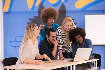 Image showing Multiethnic startup business team on meeting