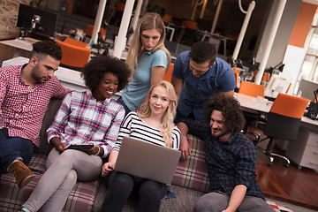 Image showing Multiethnic startup business team on meeting