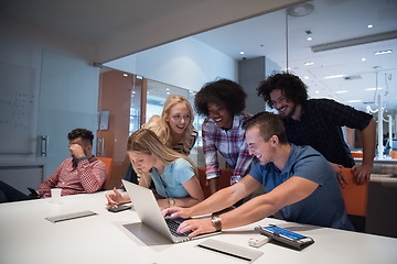 Image showing Multiethnic startup business team on meeting