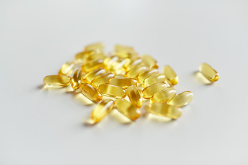Image showing medicine or cod liver oil capsules