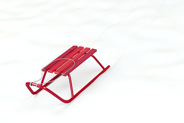 Image showing Red sledge