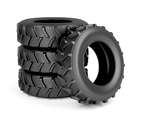 Image showing Tractor or machinery tires