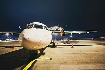 Image showing Airport in the night