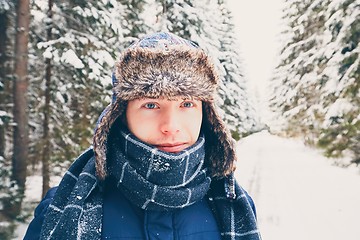 Image showing Man in wintertime