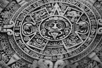 Image showing old aztec calendar