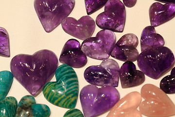 Image showing natural color gems background 