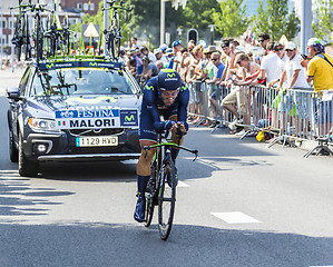 Image showing The Cyclist Adriano Malori - Tour de France 2015