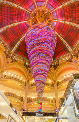 Image showing Christmas Decoration in Galeries Lafayette, Paris